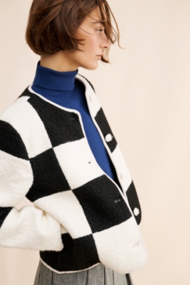 Shearling Checkerboard Jacket