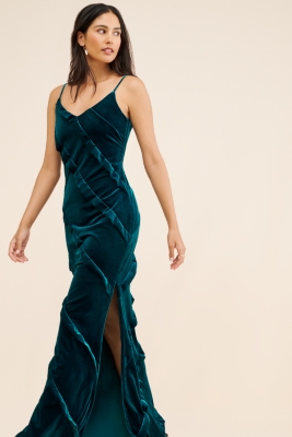 Field Of Dreams Velvet Maxi Dress