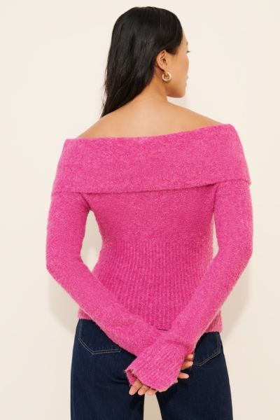 Isabel Foldover Off-The-Shoulder Sweater | Nuuly
