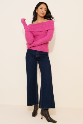 Isabel Foldover Off-The-Shoulder Sweater | Nuuly