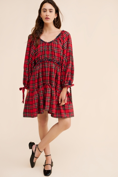 Josie Plaid Mini Dress | Nuuly