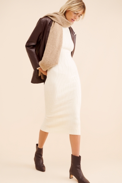 Hazel Textured Knit Midi Dress | Nuuly
