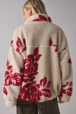 ジャケット・アウター mKUSIKOHC BURNPRINT ZIP-UP FLEECE Mae Printed Piled Fleece Zip-Up Jacket | Nuuly