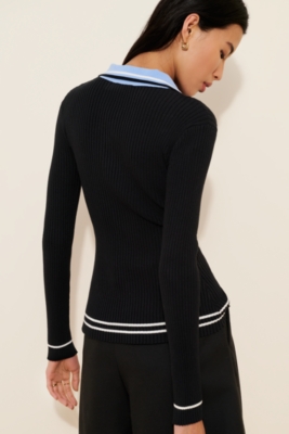Ribbed Knit Polo | Nuuly
