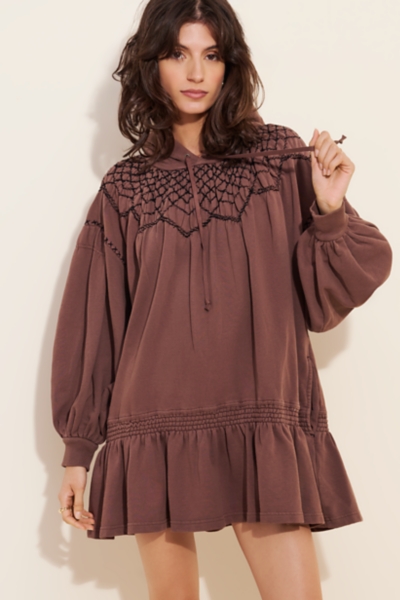 smocked brown dress Smocked Strap Maxi Dress | Trendy Women's Dress main image 1