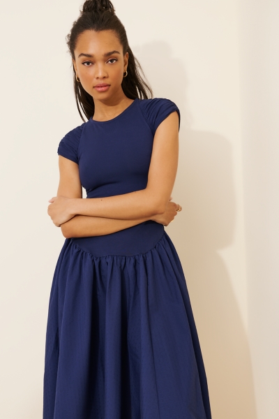 sleeveless tiered midi dress V-Neck Sleeveless Tiered Ruffle Midi Dress