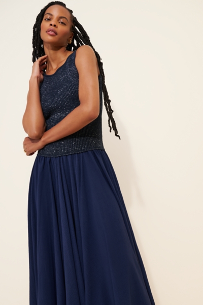 Vestido Mix Media Maxi Dress | Nuuly