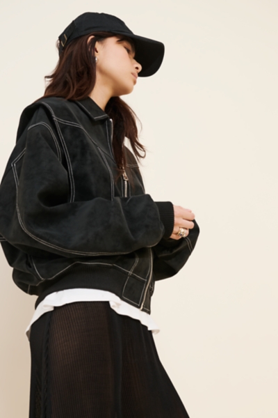 Vista Vegan Leather Bomber Jacket | Nuuly