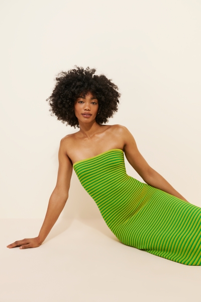 green emerald velvet dress Elouise Eyelet Lace Midi Dress – Shades Sunglasses main image 0