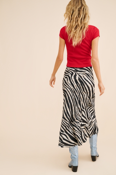 Absmeraa Zebra Slip Skirt | Nuuly