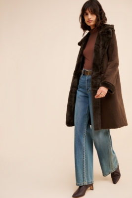 Mid Length Shearling Jacket