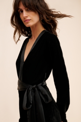【WOOHWA】WRAP SUME OPS Long Sleeve Wrap V-Neck Jumpsuit | Nuuly