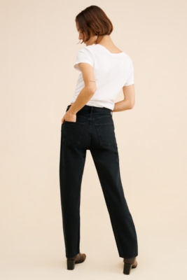 90's Pinch Waist High-Rise Straight Jeans