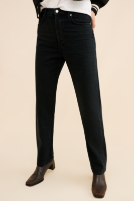 90's Pinch Waist High-Rise Straight Jeans