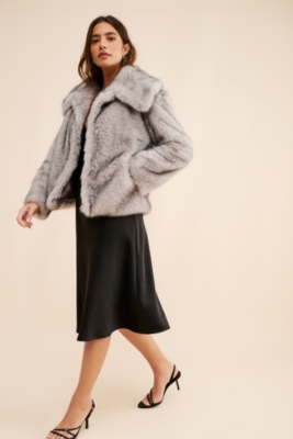 ジャケット・アウター muguet volume fake fur coat muguet volume fake fur coat
