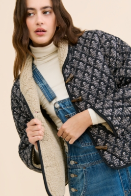 Quilted Fleece Sherpa Jacket | Nuuly
