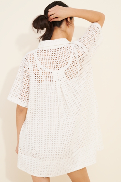 Remino Eyelet Mini Dress | Nuuly