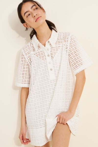 Remino Eyelet Mini Dress | Nuuly