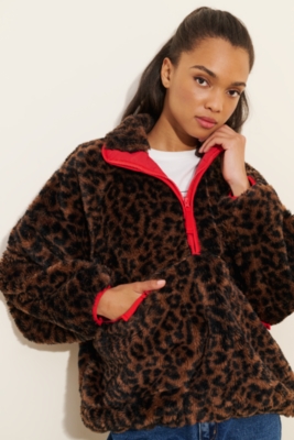 Baggy Sherpa Shirt Jacket