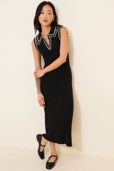 Granger Polo Sweater Midi Dress | Nuuly