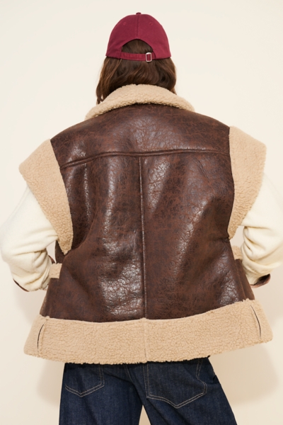 Ace Faux Shearling Vest | Nuuly