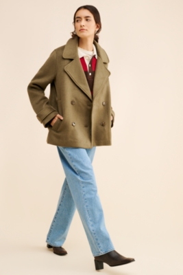 Safalla Wool Blend Double Breasted Jacket