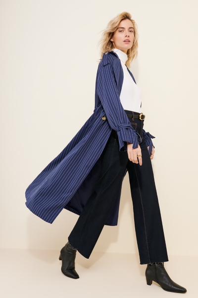Oversized Pinstripe Coat | Nuuly