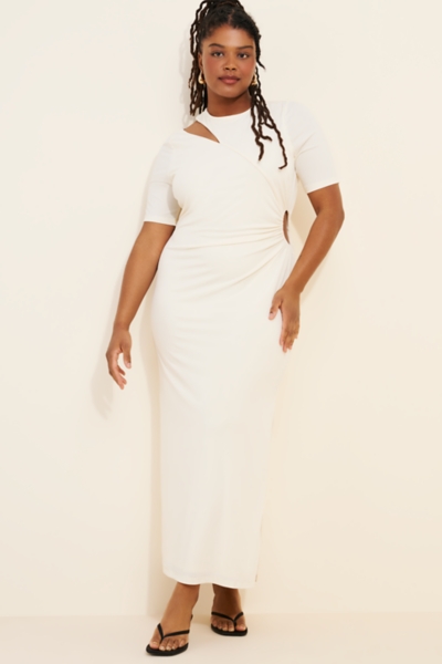 Cutout Detail Knit Maxi Dress | Nuuly