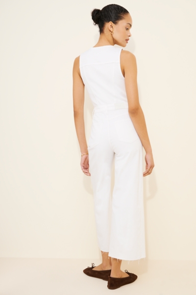 Aria Cropped Fitted Vest Jumpsuit | Nuuly