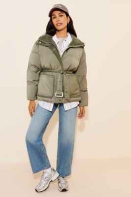 Belted Puffer Jacket | Nuuly