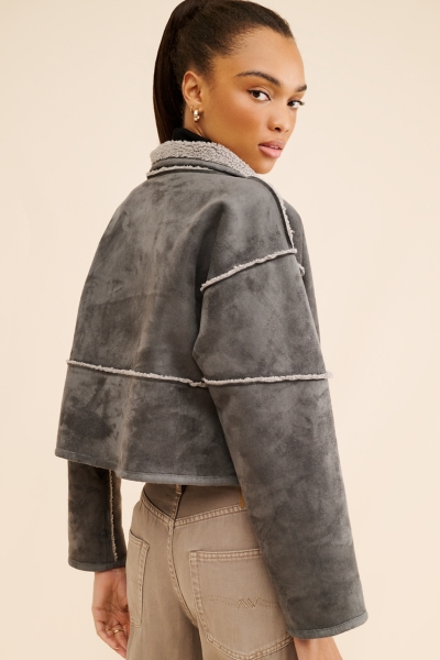 Kelly Reversible Sherpa Jacket | Nuuly