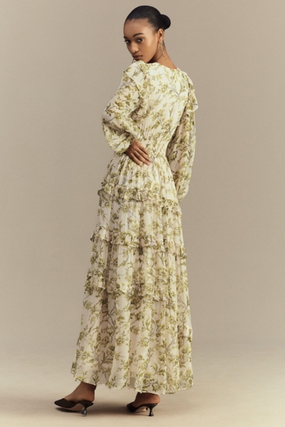 full sleeve long dresses Avery Long Sleeve Maxi Dress / Plum | MESHKI main image 1