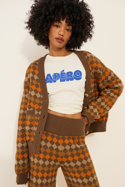 Bruno Argyle Cardigan Sweater | Nuuly