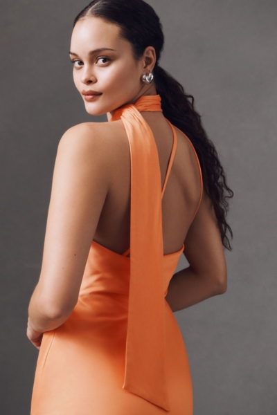 Julia Scarf Halter Mini Dress | Nuuly