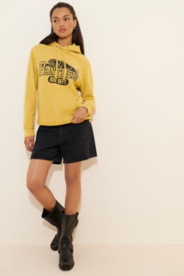 Drawstring Cropped Hoodie