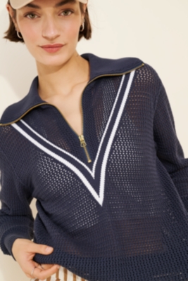 Savannah Half Zip Knit Sweater | Nuuly