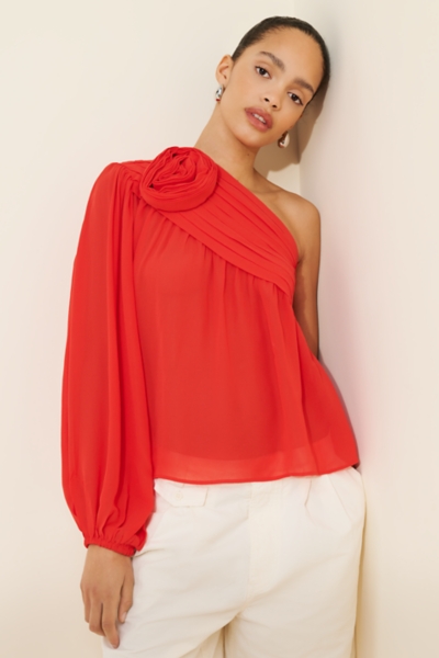 Rose One-Shoulder Blouse | Nuuly