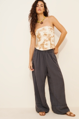 Days End Linen Pull-On Pants