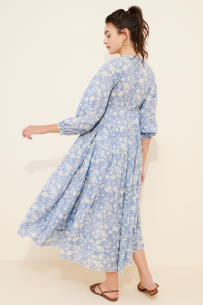 free people women's pappiet midi dress Free People Pappiet Floral Midi Dress