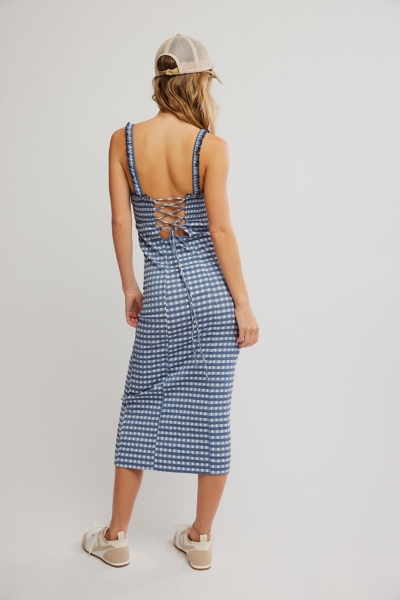 Lucinda Plaid Midi Dress | Nuuly