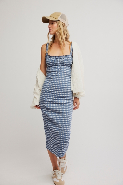 Lucinda Plaid Midi Dress | Nuuly