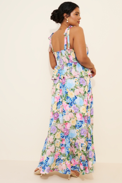 Paxton Peplum Maxi Dress | Nuuly