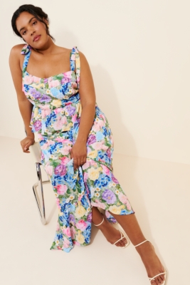 Ameri（アメリ）の「MEDI PEPLUM SET UP DRESS（ワンピース