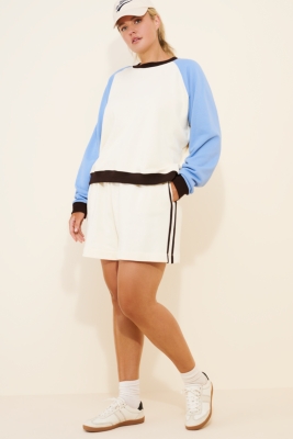 Side Stripe Terry Shorts