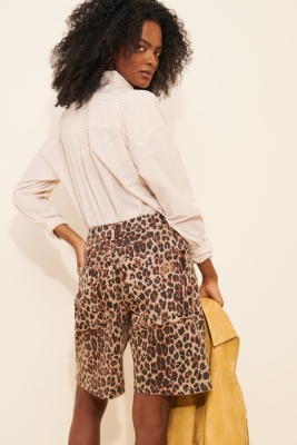 Leopard Lucia Scallop Pocket Shorts | Nuuly