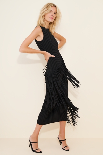 fitted lace wedding dress Sexy V-neck Sleeveless Button-down Fringe Fitted Mini Dress – roschic