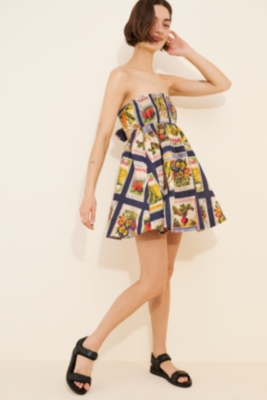 Juliana Smocked Strapless Mini Dress