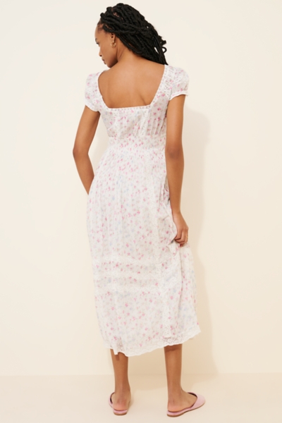 formal pink midi dress Bernadette Dress: Pink Midi Dress for Garden Party