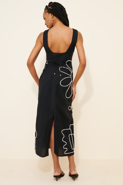 Luna Linen Blend Maxi Dress | Nuuly