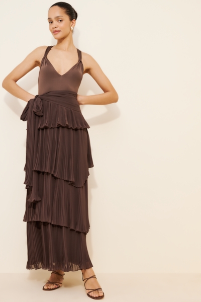 nalla maxi dress - brown Nalla Maxi Dress